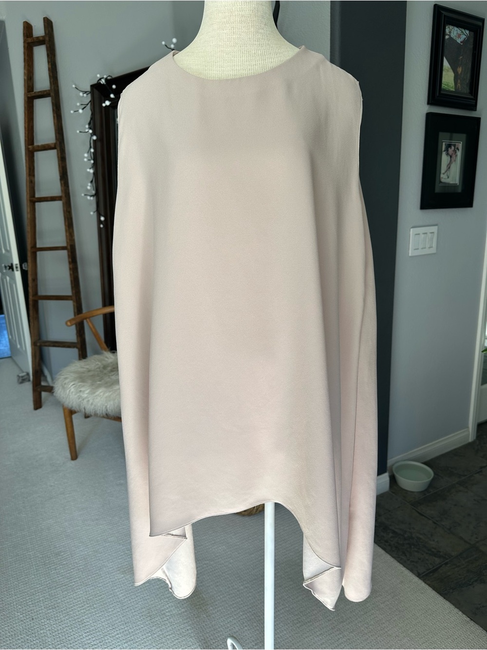 IRO Blush Asymmetrical Sleeveless Shift Dress, size (42) large - Picture 5 of 10
